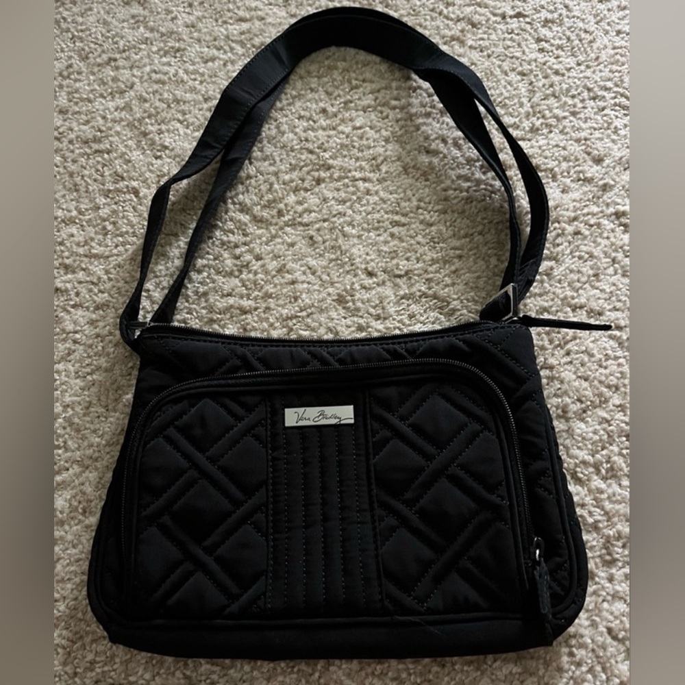 💐EUC Vera Bradley Classic Black Shoulder Bag